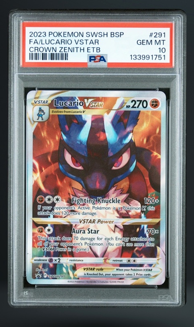 FA/Lucario VSTAR graded Pokémon card from my collection
