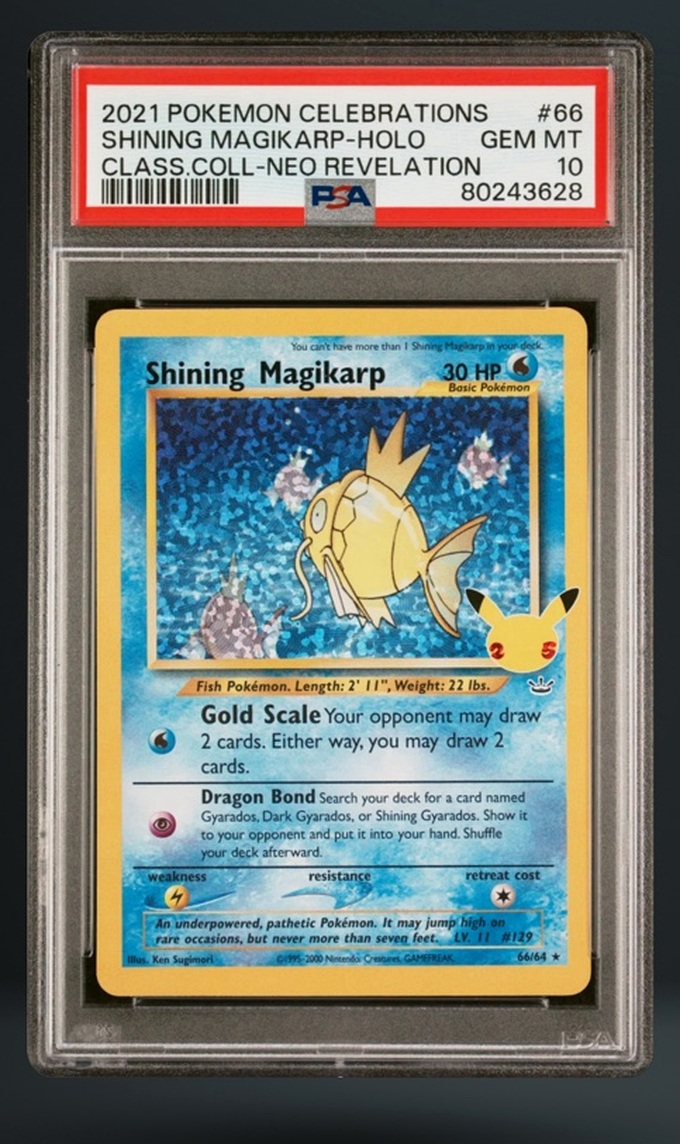 Shining Magikarp-Holo graded Pokémon card from my collection